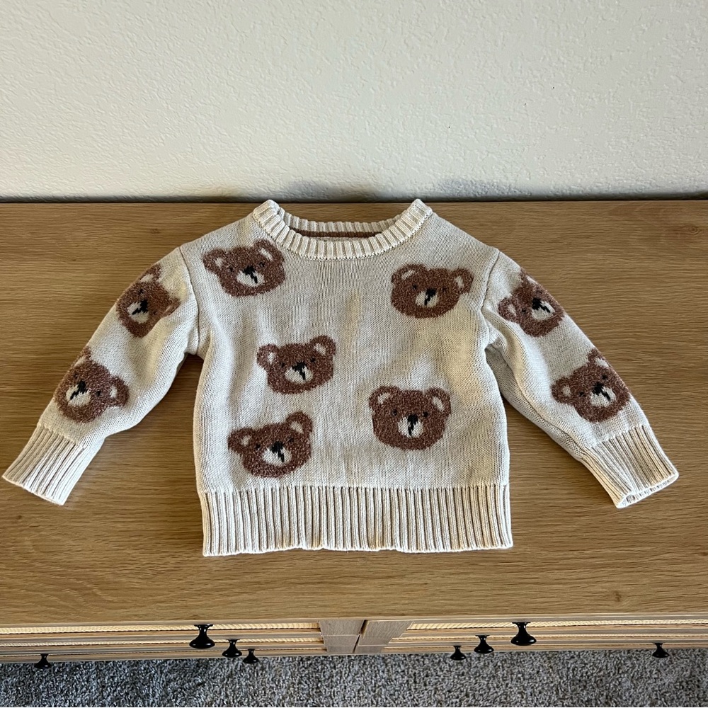 12m Bear Pattern Sweater